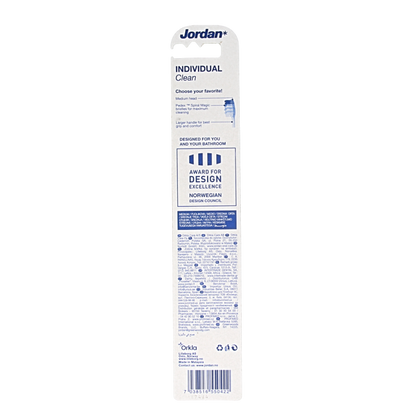 Jordan Tandenborstel individual clean medium 1 Stuks