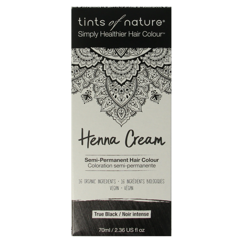 Tints Of Nature Henna cream black semi permanent 70 Milliliter