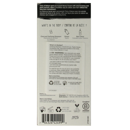 Tints Of Nature Henna cream black semi permanent 70 Milliliter