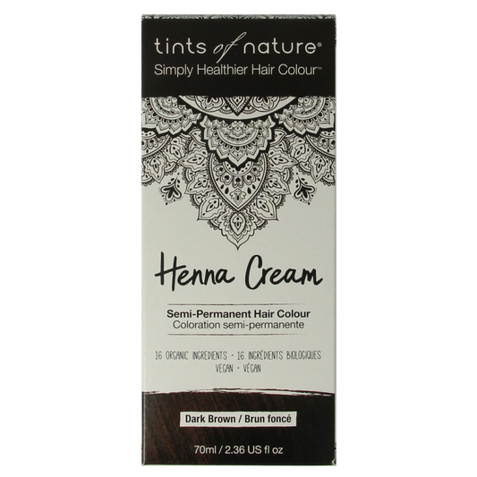 Tints Of Nature Henna cream dark brown semi permanent 70 Milliliter