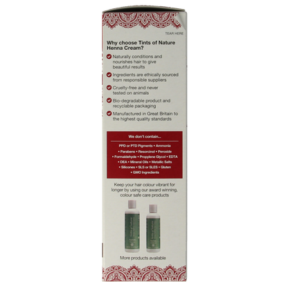 Tints Of Nature Henna cream chocolate semi permanent 70 Milliliter