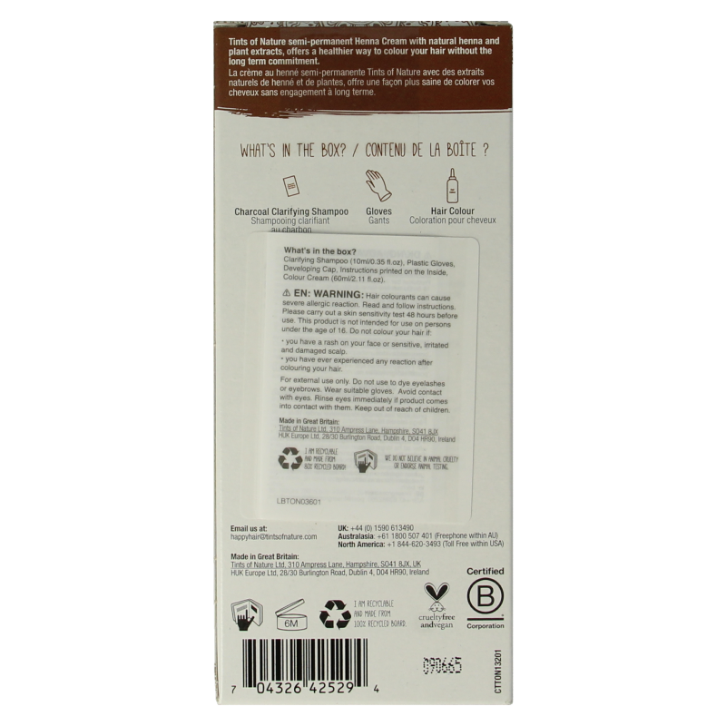 Tints Of Nature Henna cream golden brown semi permanent 70 Milliliter