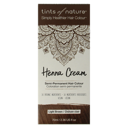 Tints Of Nature Henna cream light brown semi permanent 70 Milliliter