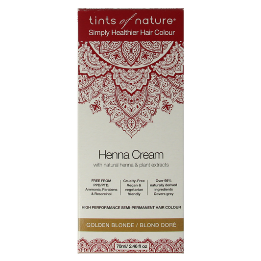 Tints Of Nature Henna cream golden blond semi permanent 70 Milliliter