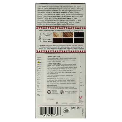 Tints Of Nature Henna cream mahogany red semi permanent 70.00 Milliliter