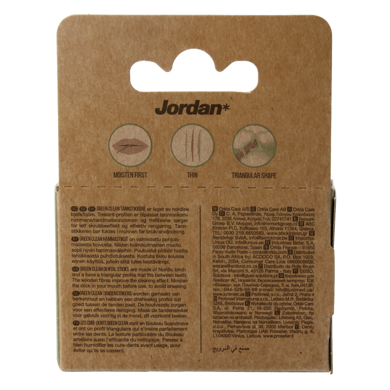 Jordan Green clean tandenstoker dun 100 Stuks
