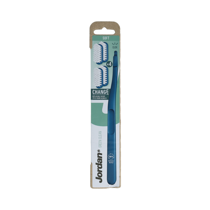 Jordan Tandenborstel Green Clean Change Soft 4-pack 4.00 Stuks