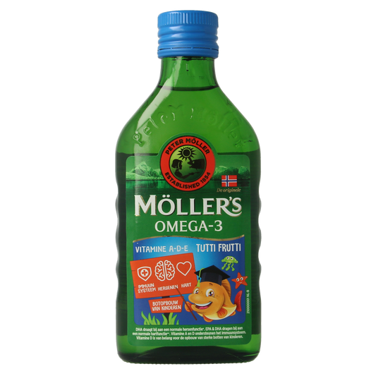 Mollers Omega-3 levertraan tutti frutti 250.00 Milliliter
