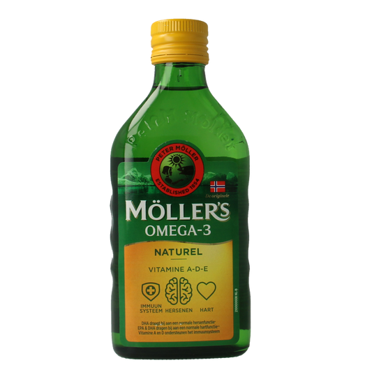 Mollers Omega-3 levertraan naturel 250 Milliliter