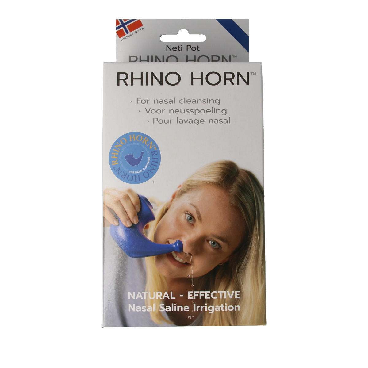 Rhino Horn Neusspoeler blauw 1.00 Stuks