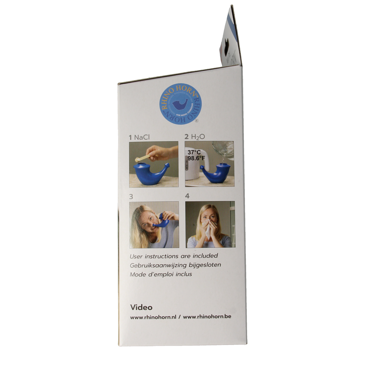 Rhino Horn Neusspoeler blauw 1.00 Stuks