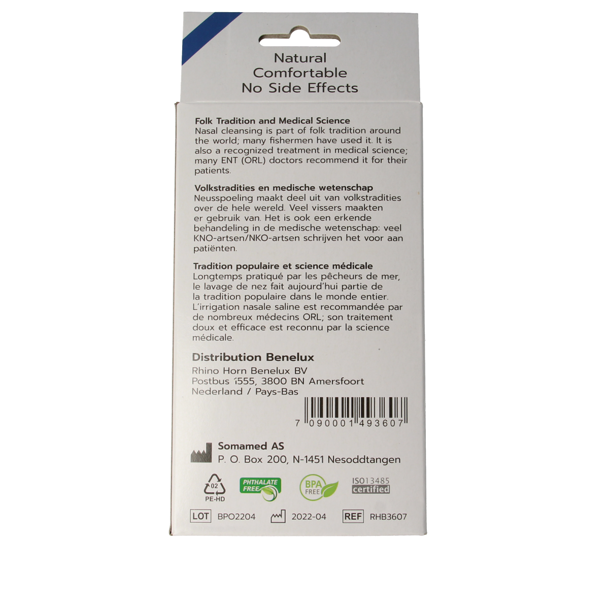Rhino Horn Neusspoeler blauw 1.00 Stuks