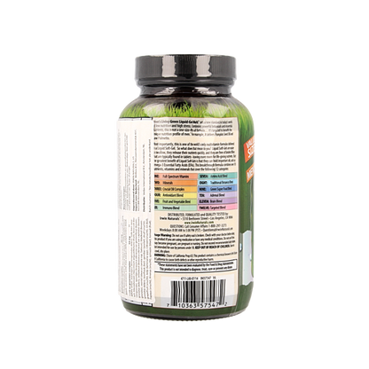 Irwin Naturals Living green liquid gel multi for men 120 Softgels