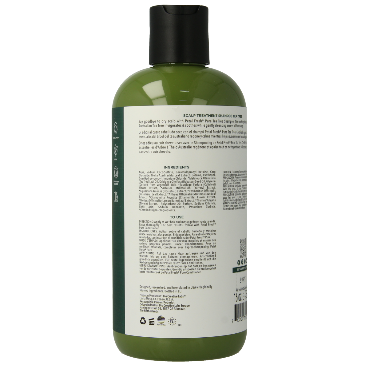Petal Fresh Shampoo tea tree 475.00 Milliliter