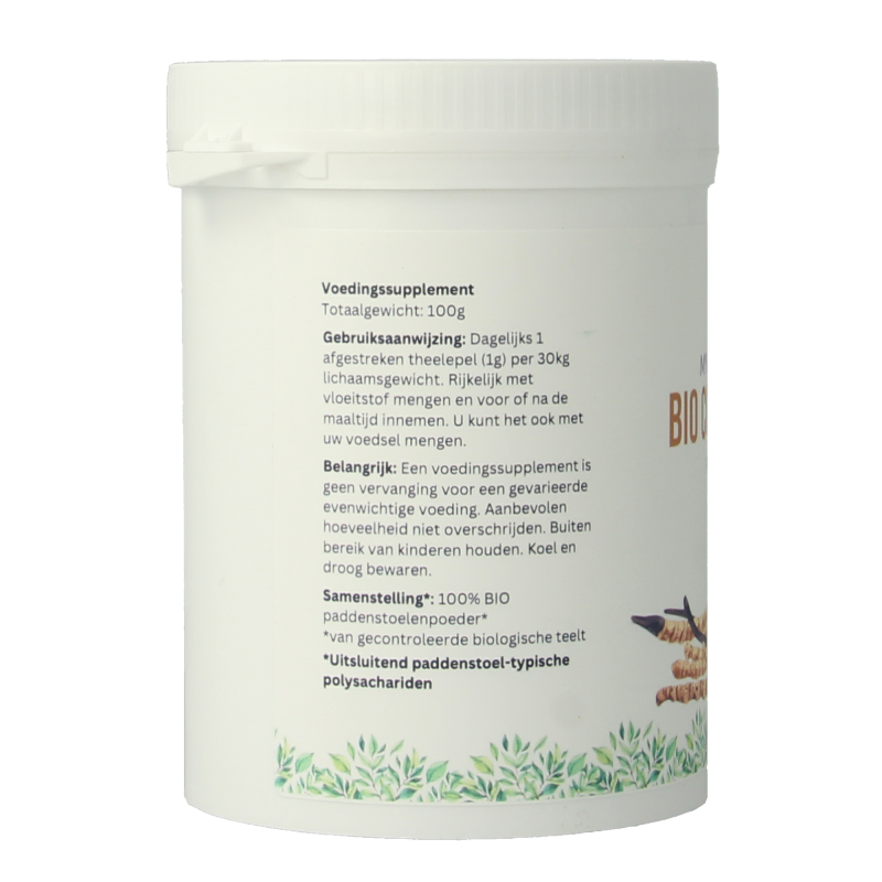 Mycopower Cordyceps sinensis poeder bio 100 Gram