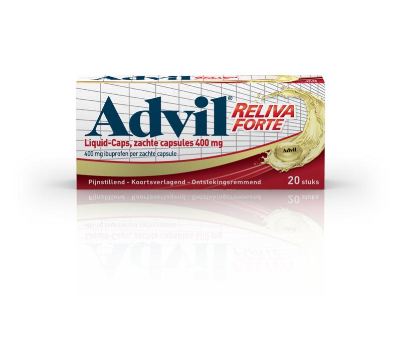 Advil Reliva liquid caps 400mg 20.00 Capsules