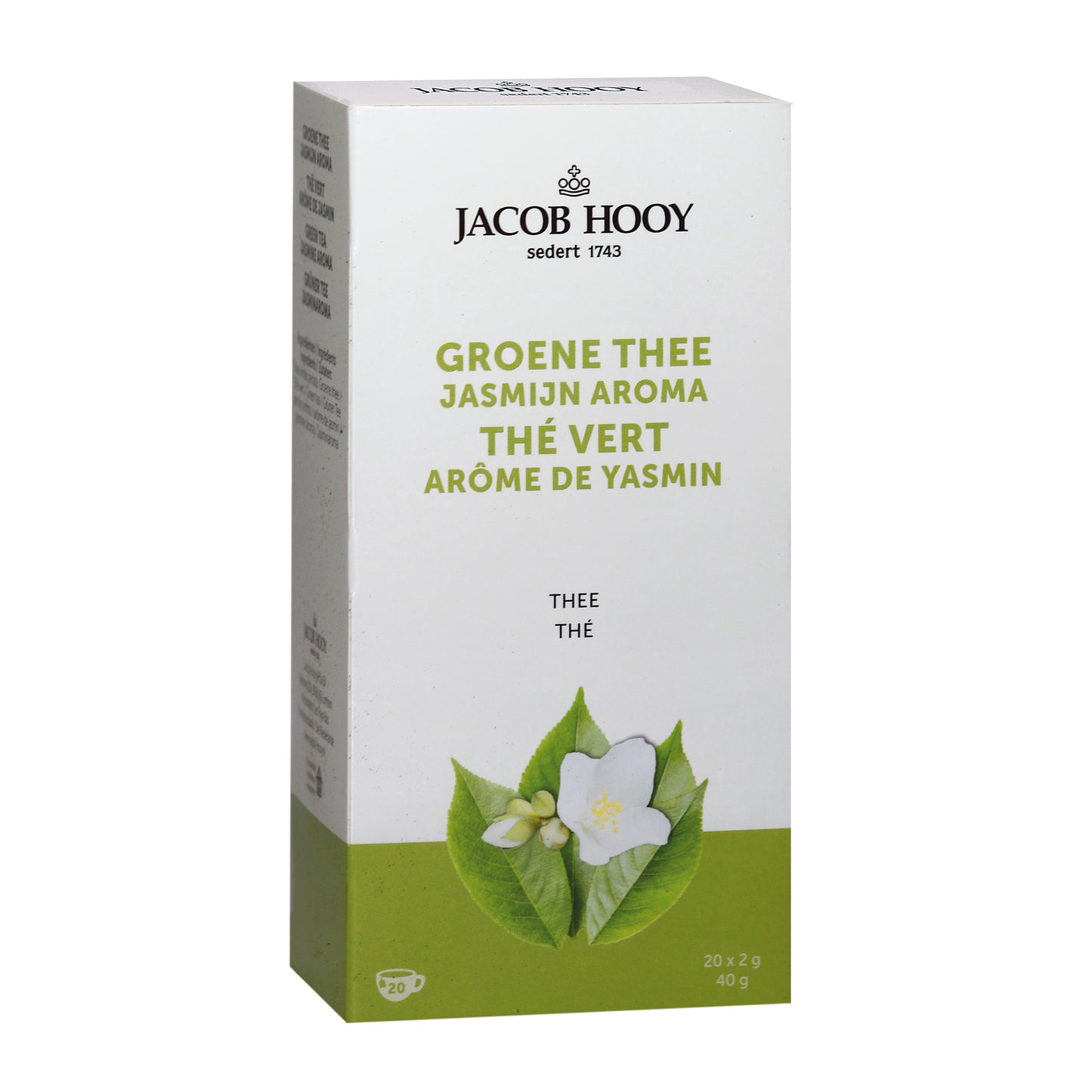Jacob Hooy Groene thee jasmijn 20.00 Zakjes