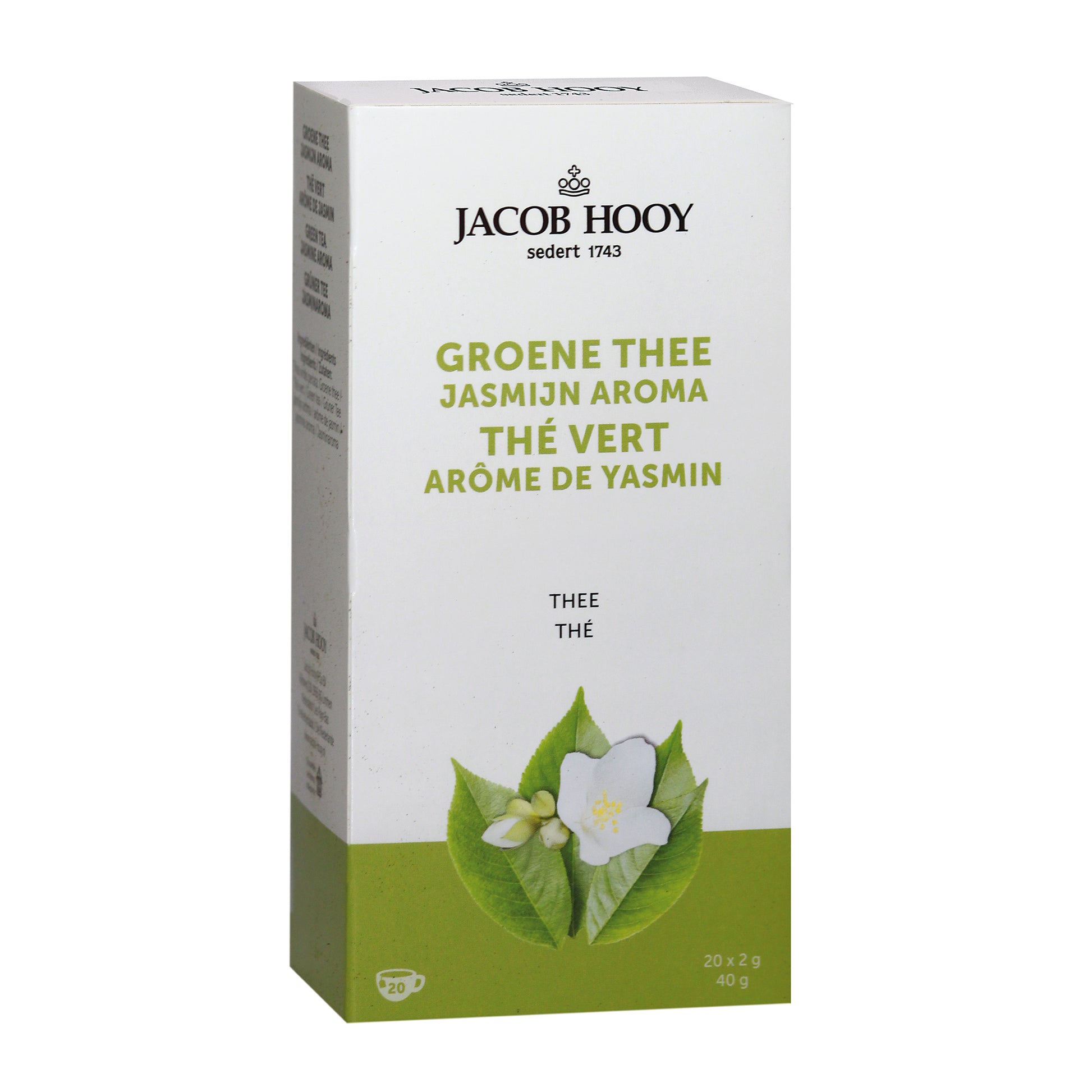 Jacob Hooy Groene thee jasmijn 20.00 Zakjes
