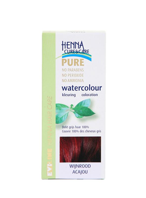 Henna Cure&Care Watercolour wijnrood  5.00 Gram
