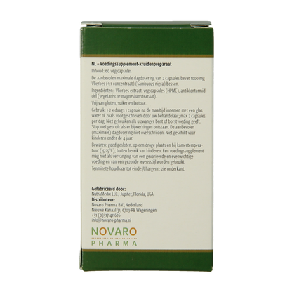 Nutramedix Vlierbes elderberry 60 Capsules