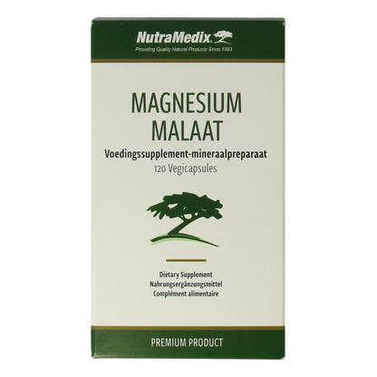 Nutramedix Magnesium malaat 120 Vegetarische capsules
