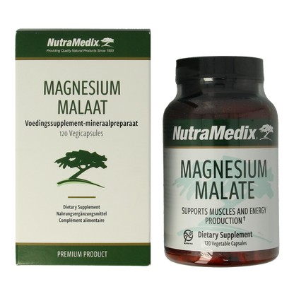 Nutramedix Magnesium malaat 120 Vegetarische capsules