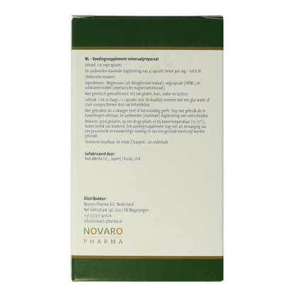 Nutramedix Magnesium malaat 120 Vegetarische capsules
