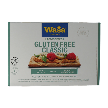 Wasa Knackebrod classic glutenvrij 6 x 40 gram 240 Gram