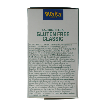 Wasa Knackebrod classic glutenvrij 6 x 40 gram 240 Gram