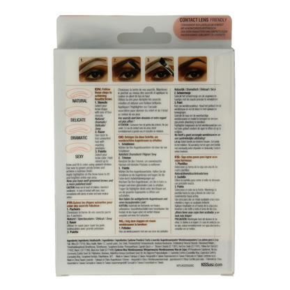 Kiss Beautiful brow kit  1 Stuks