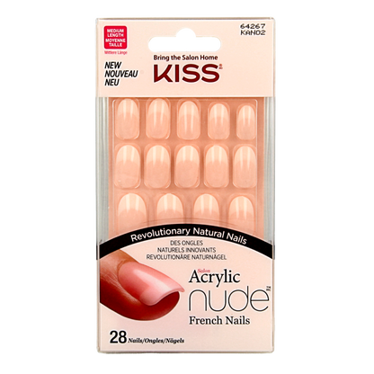 Kiss French nude acrylic nails graceful 1 Set