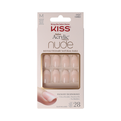 Kiss French nude acrylic nails graceful 1.00 Set
