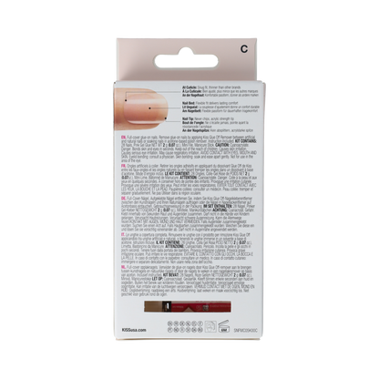 Kiss French nude acrylic nails cashmere 1.00 Set