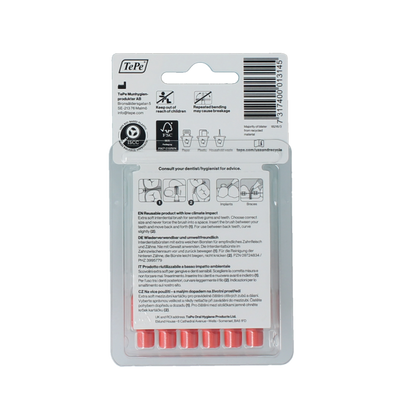 TePe Interdentale rager extra soft licht rood maat 2 6 Stuks
