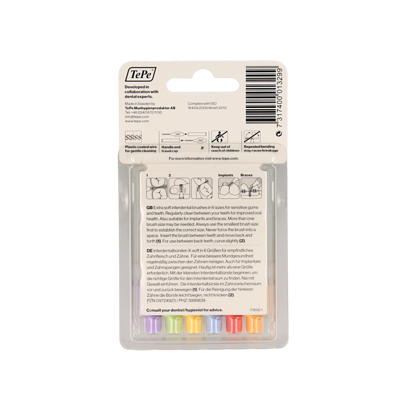TePe Interdentale rager x-soft gemengd 6 Stuks