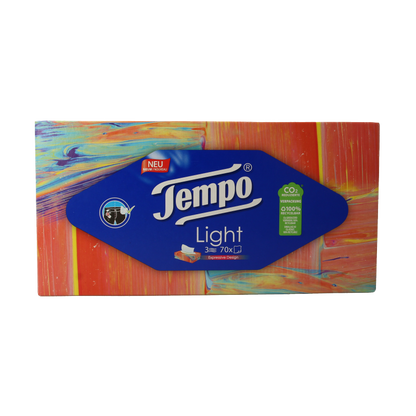 Tempo Tissue box light 3-laags 70 Stuks