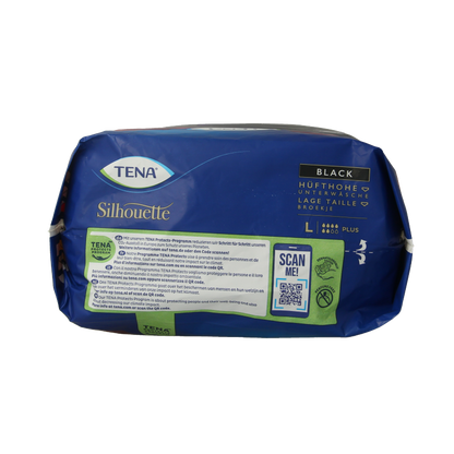 Tena Silhouette plus low waist zwart L 10 Stuks