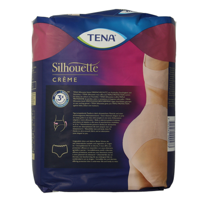 Tena Silhouet plus high waist creme large 8 Stuks