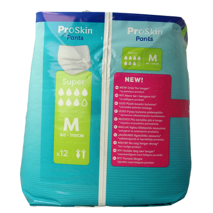 Tena Proskin pants super M 12 Stuks