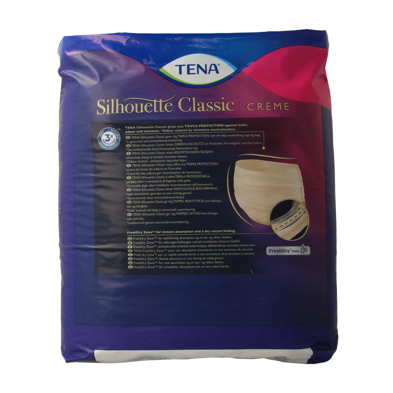 Tena Silhouet classic+ high waist creme M 9 Stuks