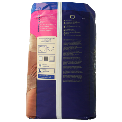 Tena Silhouet plus high waist creme L 8 Stuks