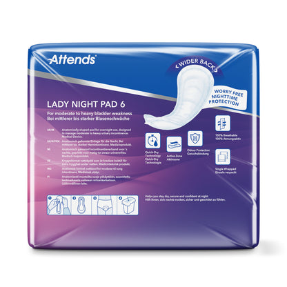 Attends Lady night pad 6 30.00 Stuks