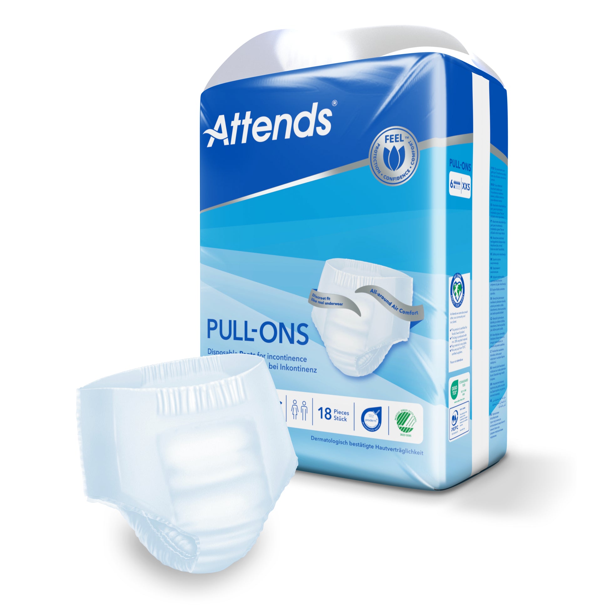 Attends Pull-ons 6 maat XXS 18 Stuks