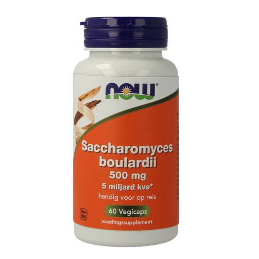 NOW Saccaromyces boulardii 500mg 60 Vegetarische capsules
