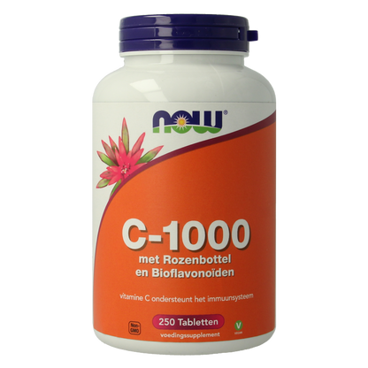 NOW Vitamine C-1000 met rozenbottel en bioflavonoiden 250 Tabletten
