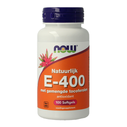 NOW Vitamine E-400 gemengde tocoferolen 100.00 Softgels