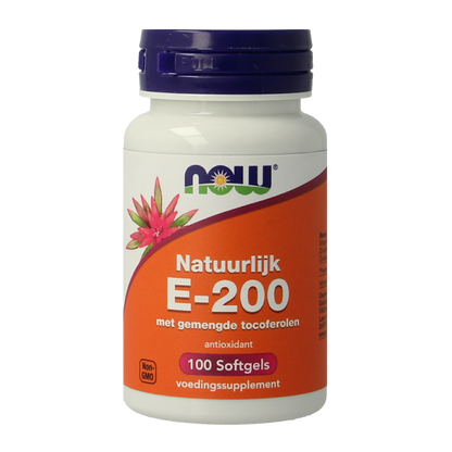 NOW Vitamine E-200 natuurlijke gemengde tocoferolen 100.00 Softgels