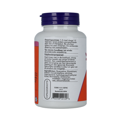 NOW Quercetine met bromelaine 120.00 Vegetarische capsules