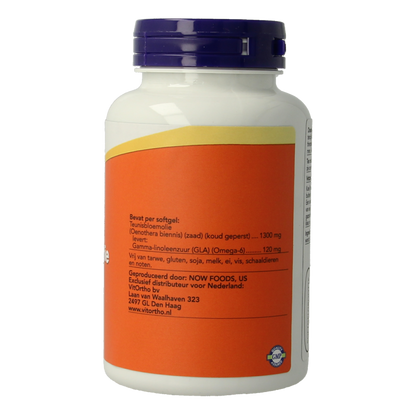NOW Teunisbloemolie extra 1300mg 60 Softgels