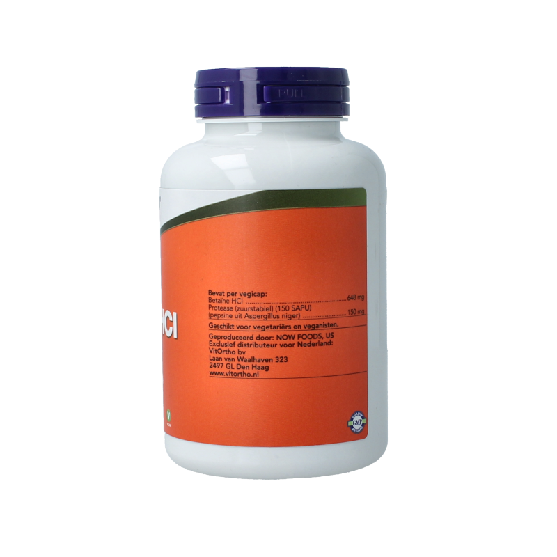 NOW Betaine HCL 648mg 120 Vegetarische capsules